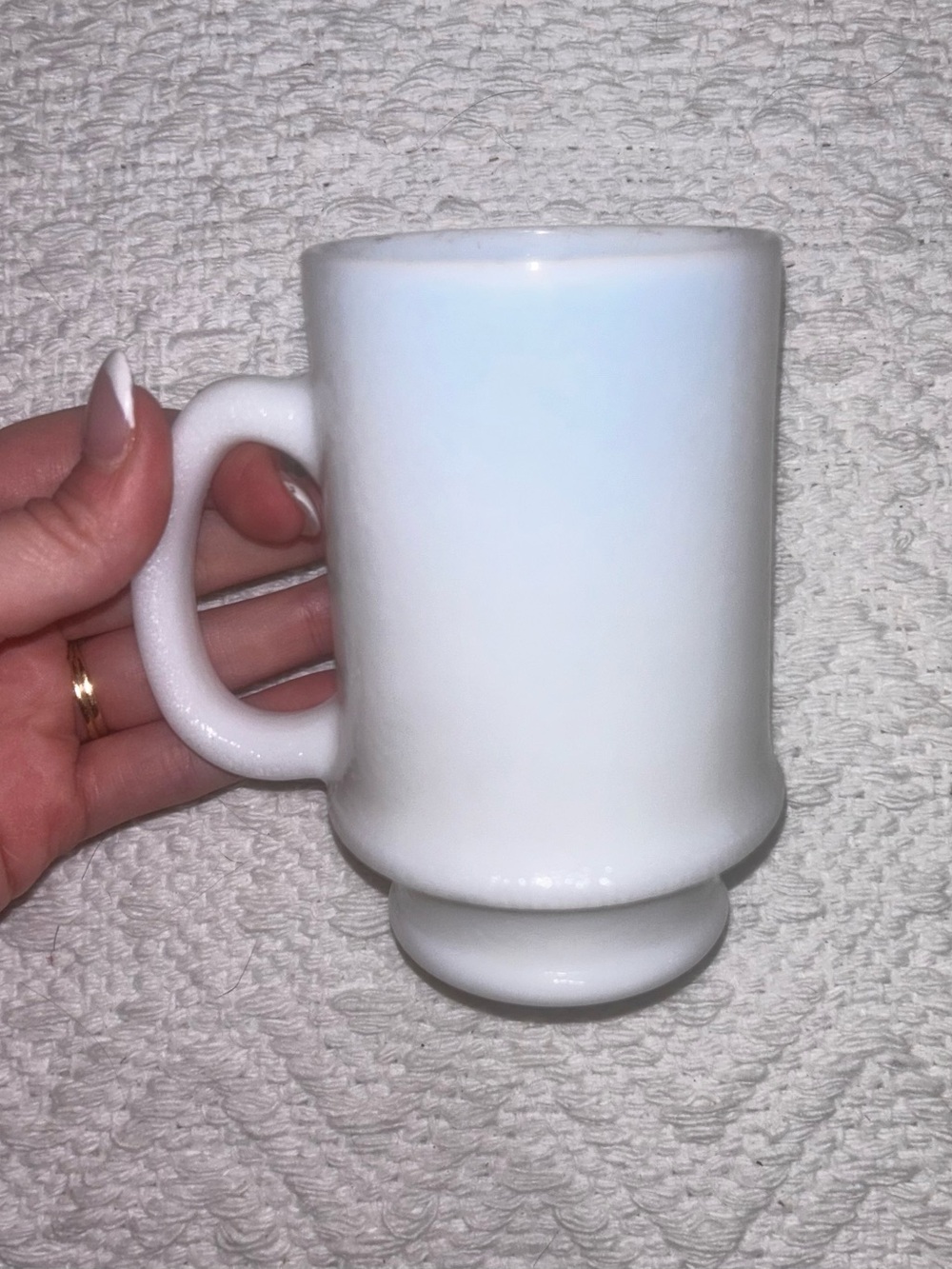 Vintage Milk Glass Mug
